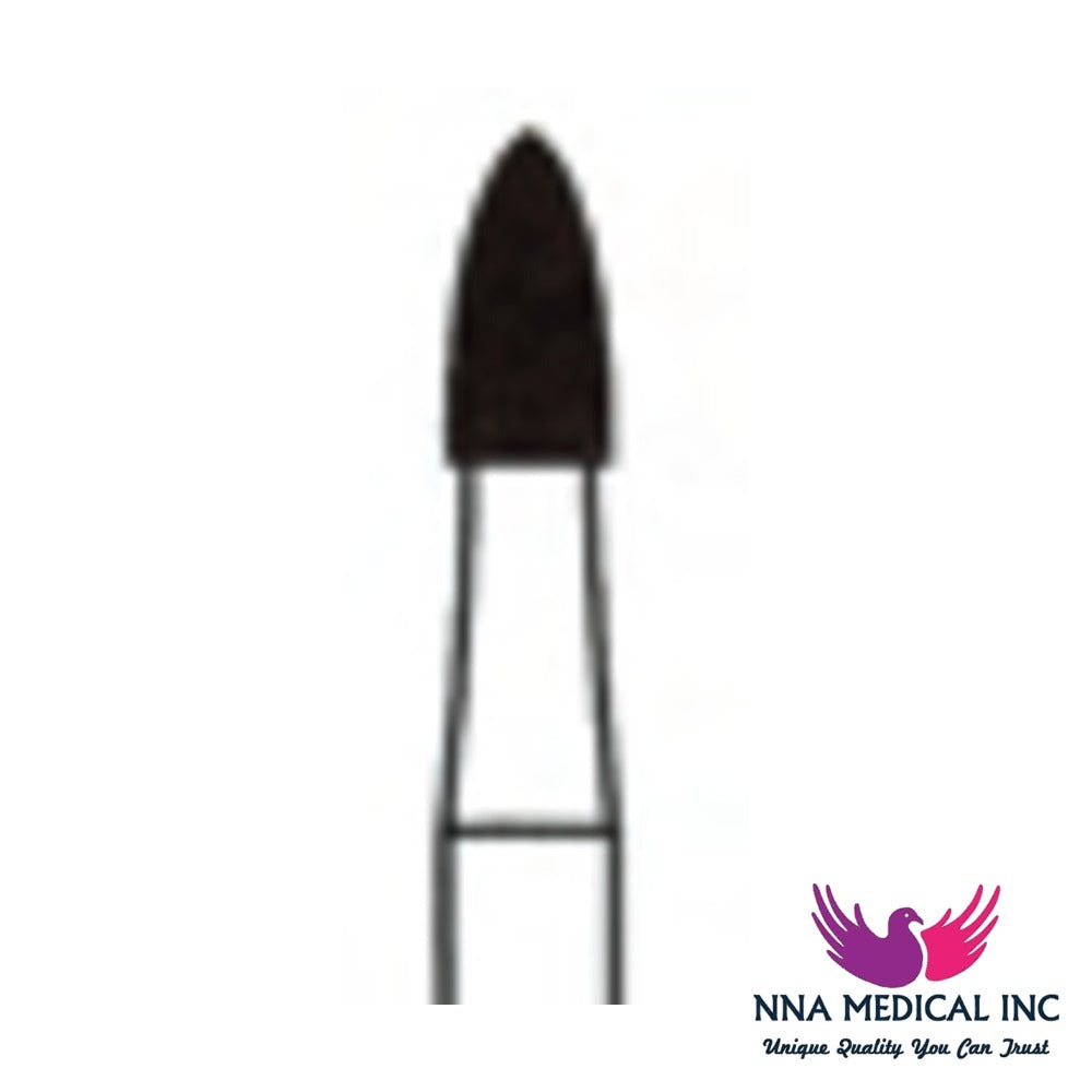 NNA MEDICAL - Flame Trimming & Finishing Carbide Bur – Ø 2.3 mm, 4.6 mm Head – 12/30 Flutes, Pack of 5