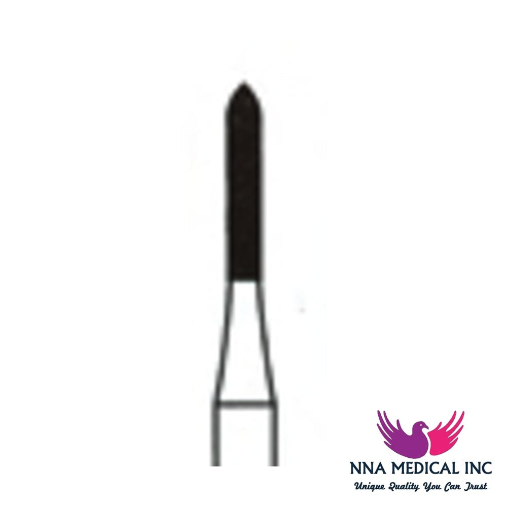 NNA MEDICAL - Parallel Bevel Trimming & Finishing Carbide Bur – Ø 1.4 mm, 8.0 mm Head – 12/30 Flutes, Pack of 5