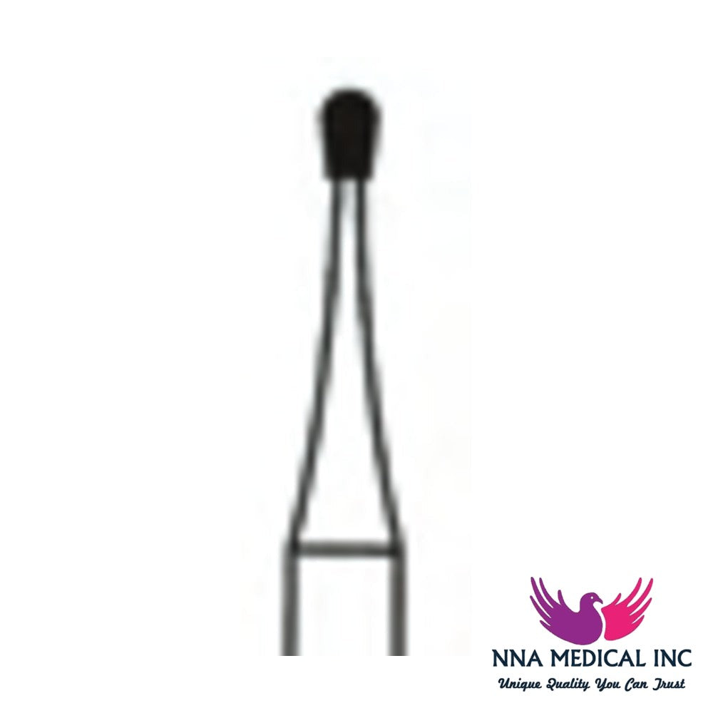 NNA MEDICAL - Fine Cross Cut Pear "Beaver" Carbide Bur – Ø 1.2 mm, 1.6 mm Head – Crosstech, Pack of 10
