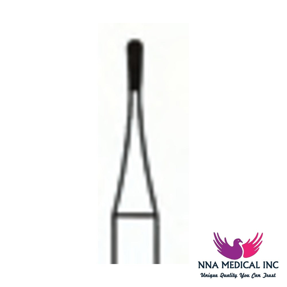 NNA MEDICAL - Fine Cross Cut Amalgam Prep "Beaver" Carbide Bur – Ø 0.9 mm, 2.7 mm Head – Crosstech, Pack of 10