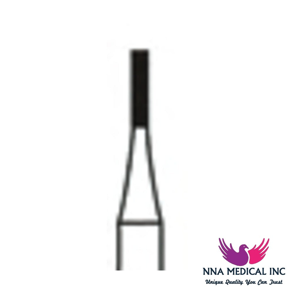 NNA MEDICAL - Fine Cross Cut Straight Fissure "Beaver" Carbide Bur – Ø 0.9 mm, 3.2 mm Head – Crosstech, Pack of 10