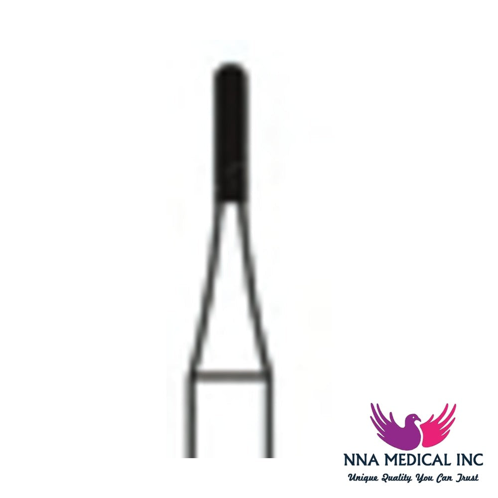 NNA MEDICAL - Fine Cross Cut Straight Fissure Dome "Beaver" Carbide Bur – Ø 0.9 mm, 3.2 mm Head – Crosstech, Pack of 10