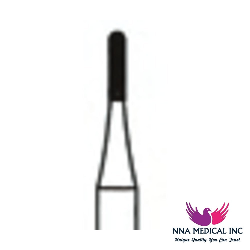 NNA MEDICAL - Fine Cross Cut Straight Fissure Dome "Beaver" Carbide Bur – Ø 1.0 mm, 3.7 mm Head – Crosstech, Pack of 10