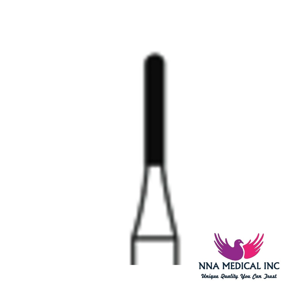 NNA MEDICAL - Fine Cross Cut Straight Fissure Dome "Beaver" Carbide Bur – Ø 1.2 mm, 4.9 mm Head – Crosstech, Pack of 10