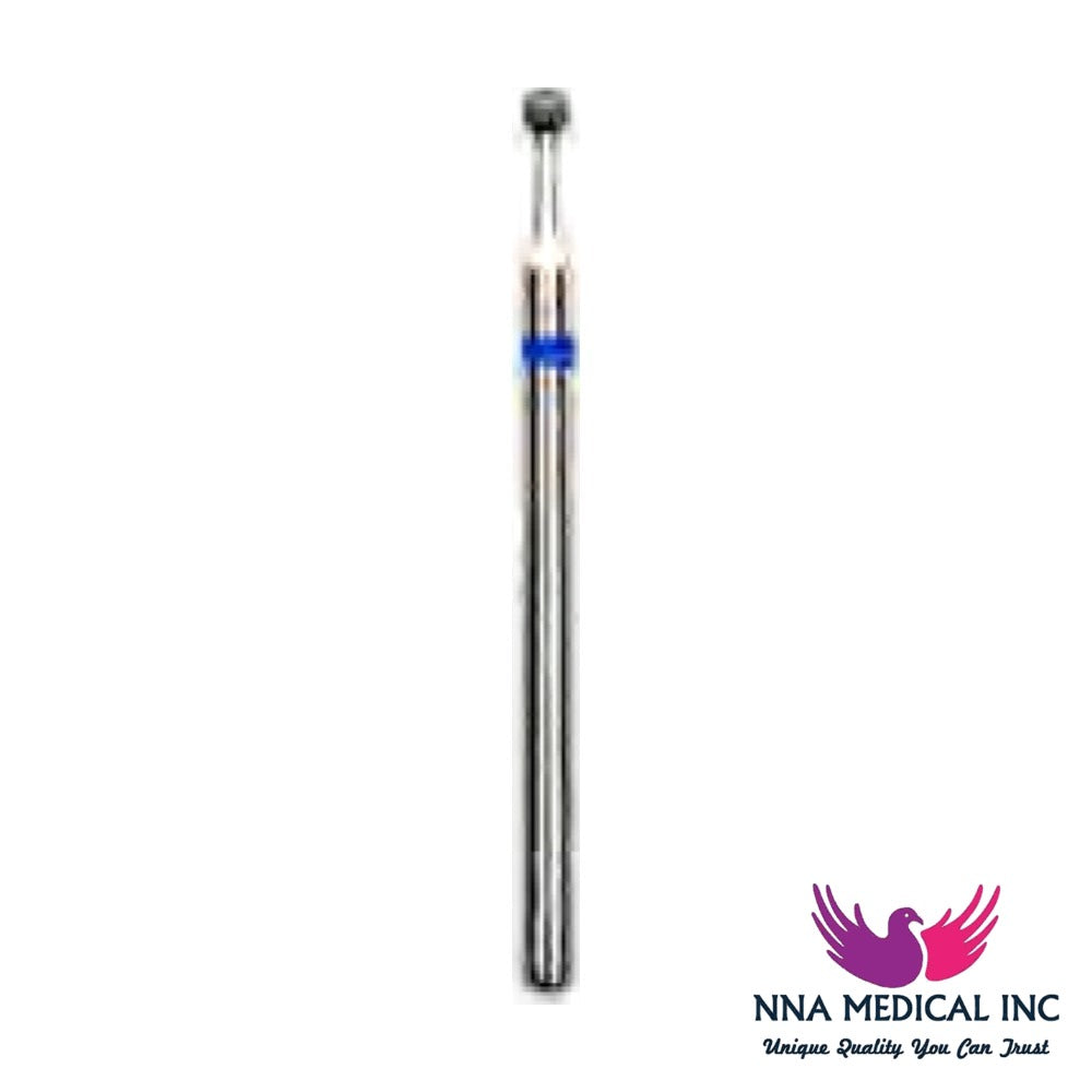 NNA MEDICAL - Crosstech Surgical Length Diamond Bur Fig. 801 – Ø 1.4 mm – 25 mm FG, Pack of 5
