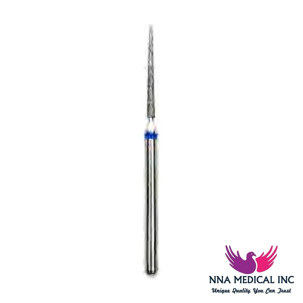 NNA MEDICAL - Crosstech Surgical Length Diamond Bur Fig. 859 – Ø 1.0 mm, 11 mm Head – 25 mm FG, Pack of 5