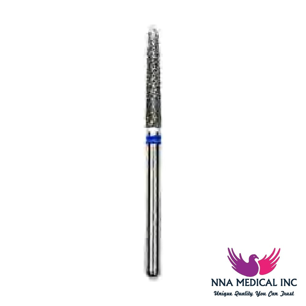 NNA MEDICAL - Crosstech Surgical Length Diamond Bur Fig. 879K – Ø 1.6 mm, 10 mm Head – 25 mm FG, Pack of 5