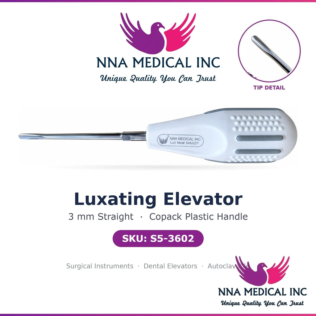 NNA MEDICAL | Luxating Elevator – 3MM Dental Luxating Elevator Straight