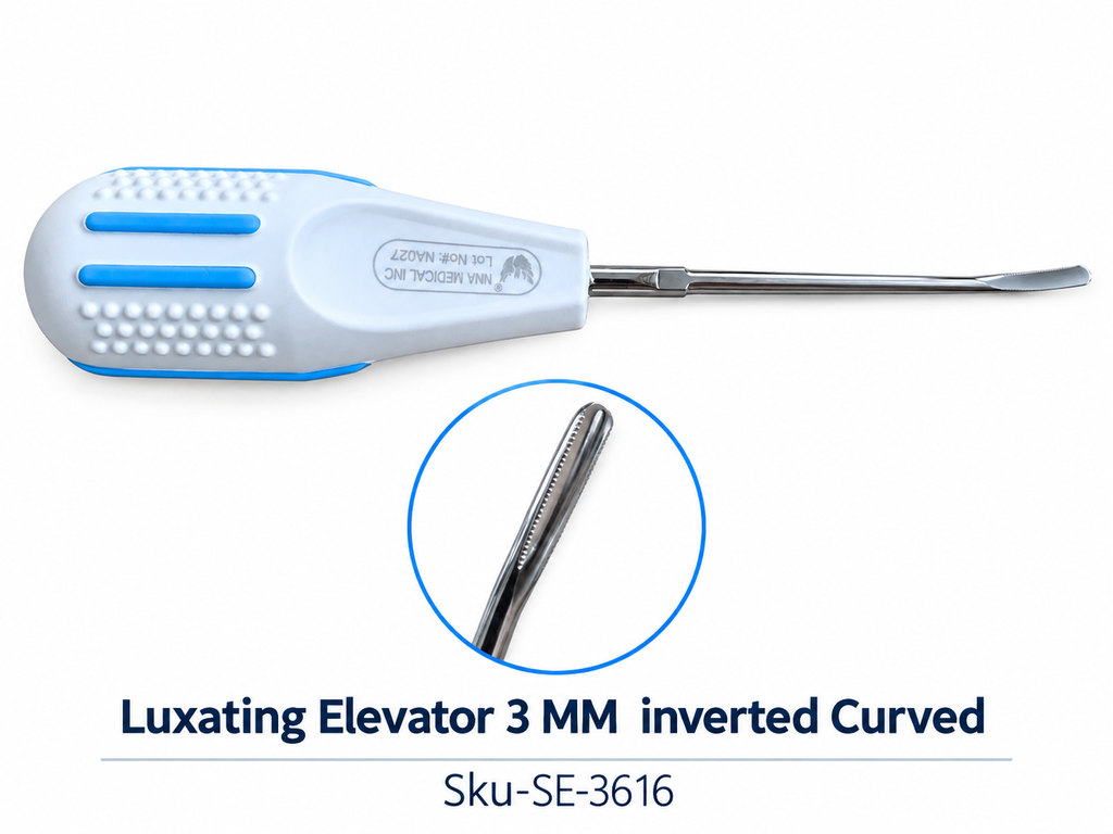 Luxating Elevator – 3 MM Inverted Curved Copack Plastic Handle