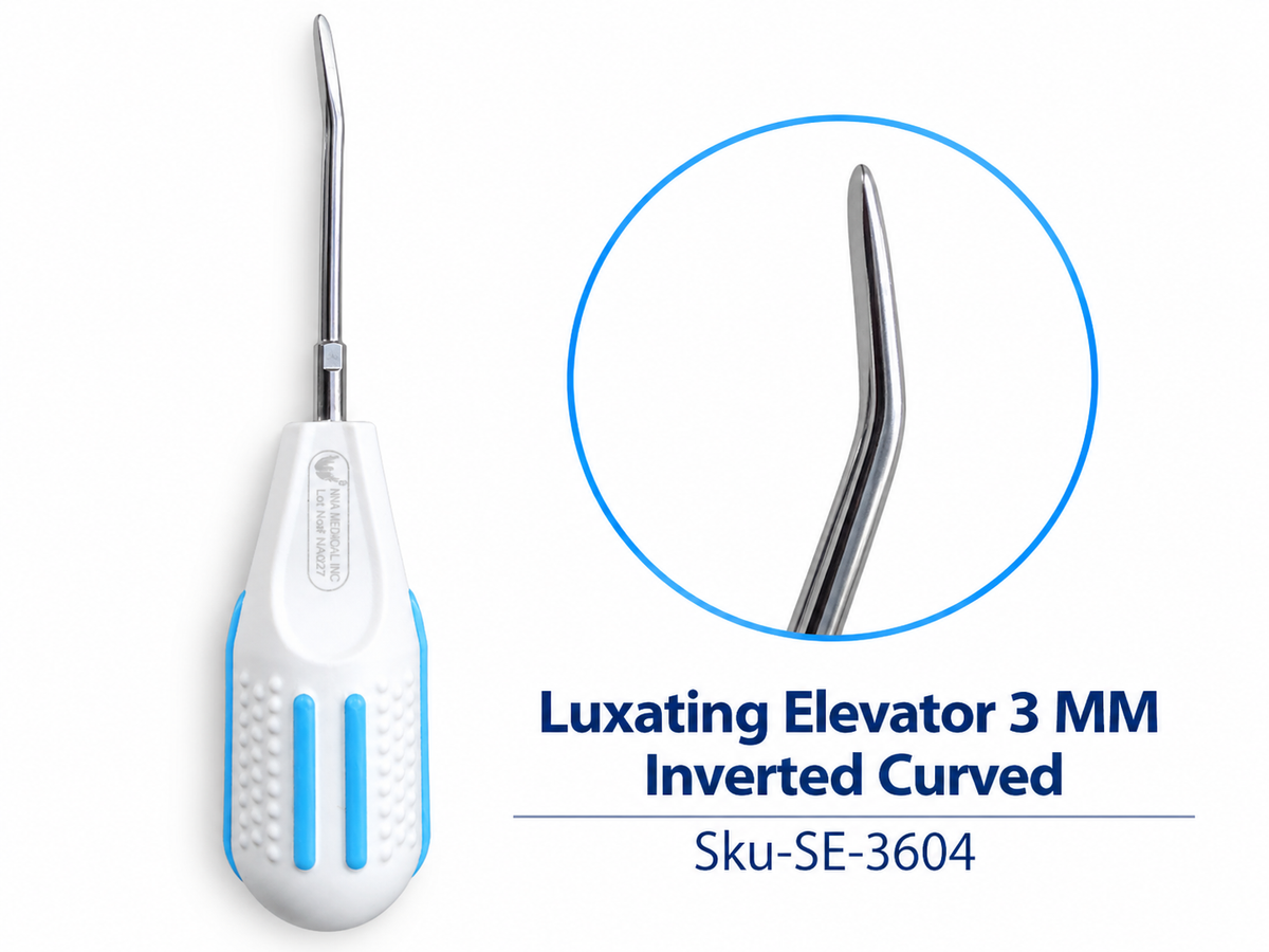 Luxating Elevator – 3 MM Inverted Curved Copack Plastic Handle