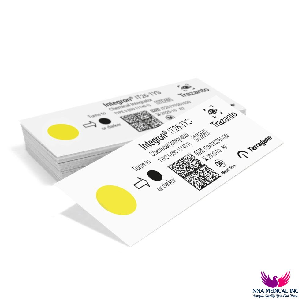 NNA MEDICAL | Terragene Integron® IT26-1YS Type 5 Steam Chemical Integrator – 200 Strips