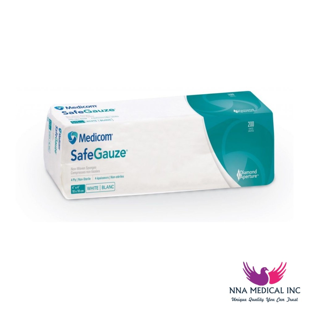 SafeGauze Premium Non-woven Sponges, 4-ply