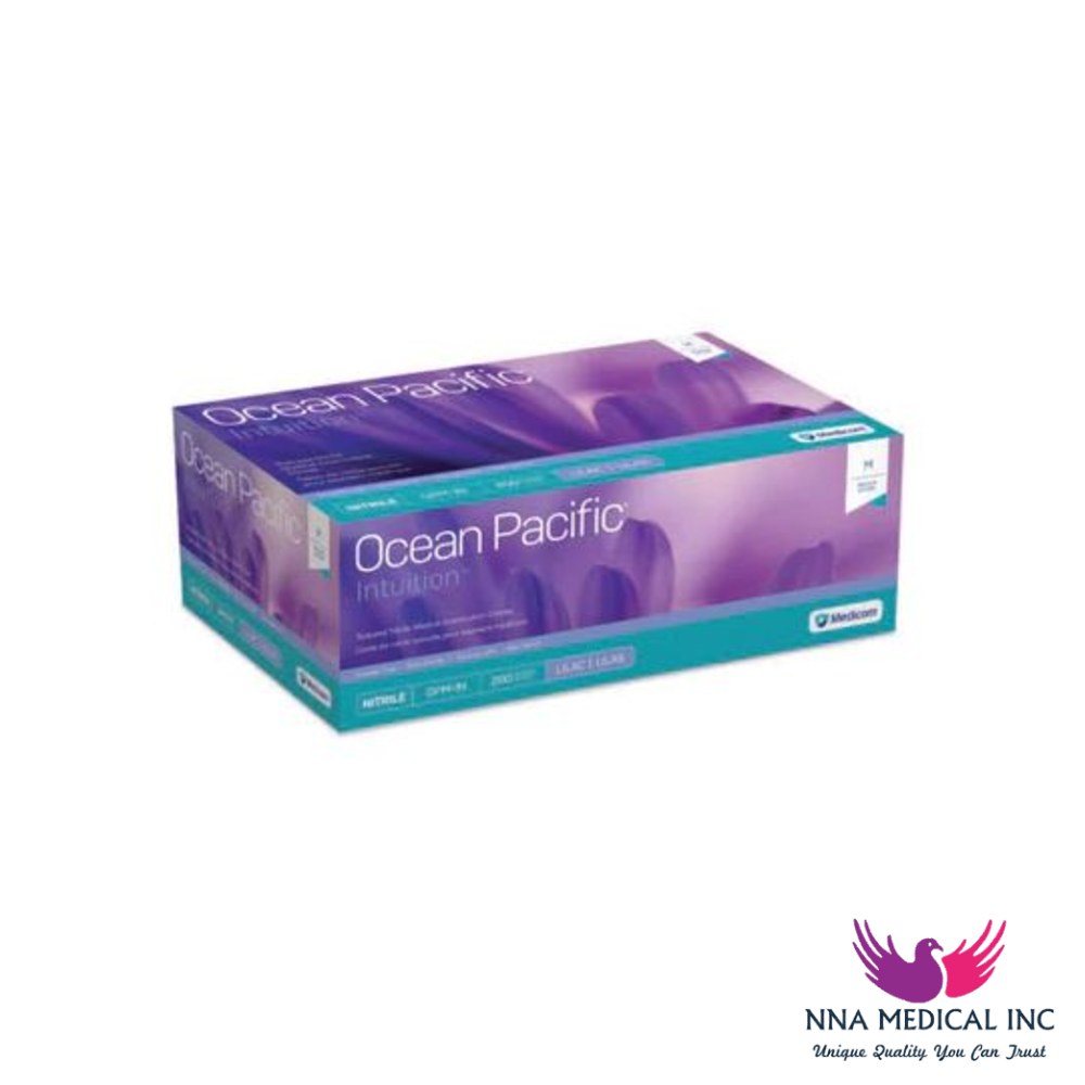Ocean Pacific Intuition Nitrile Medical Examination Gloves, Textured, Lilac – image 3
