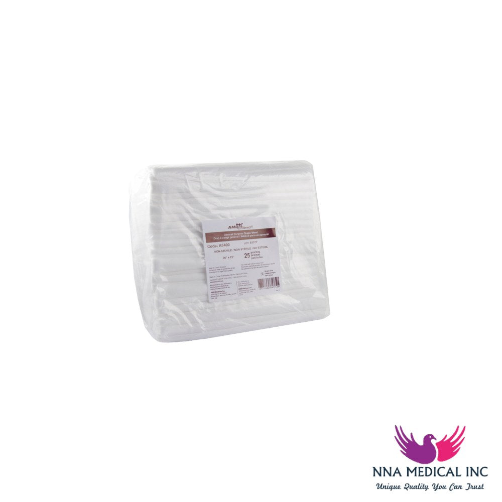 Ritmed General Purpose Drape Sheets 36" x 72", White – Non-sterile