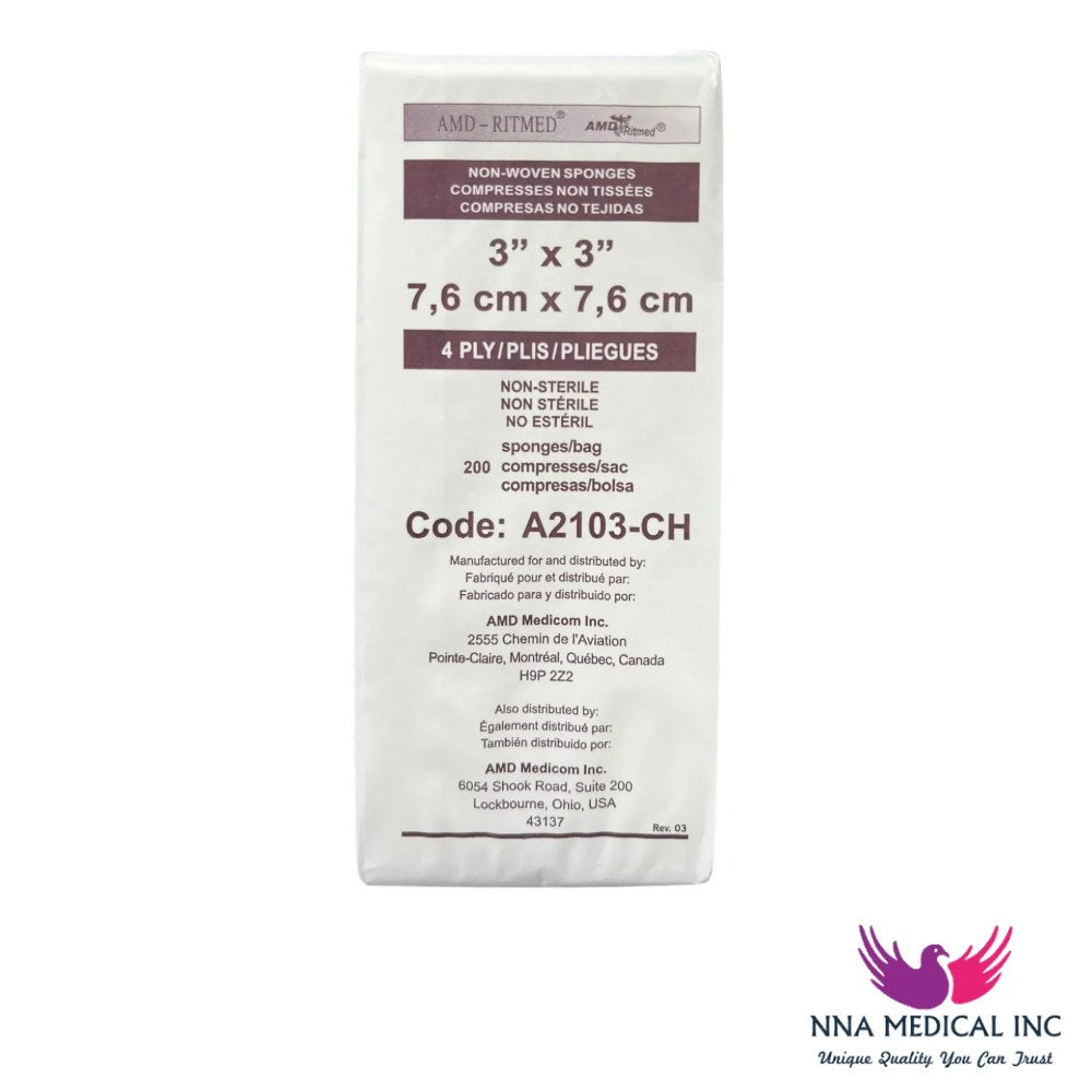 Ritmed VitalGauze Non-woven Sponges – Non-sterile – image 2