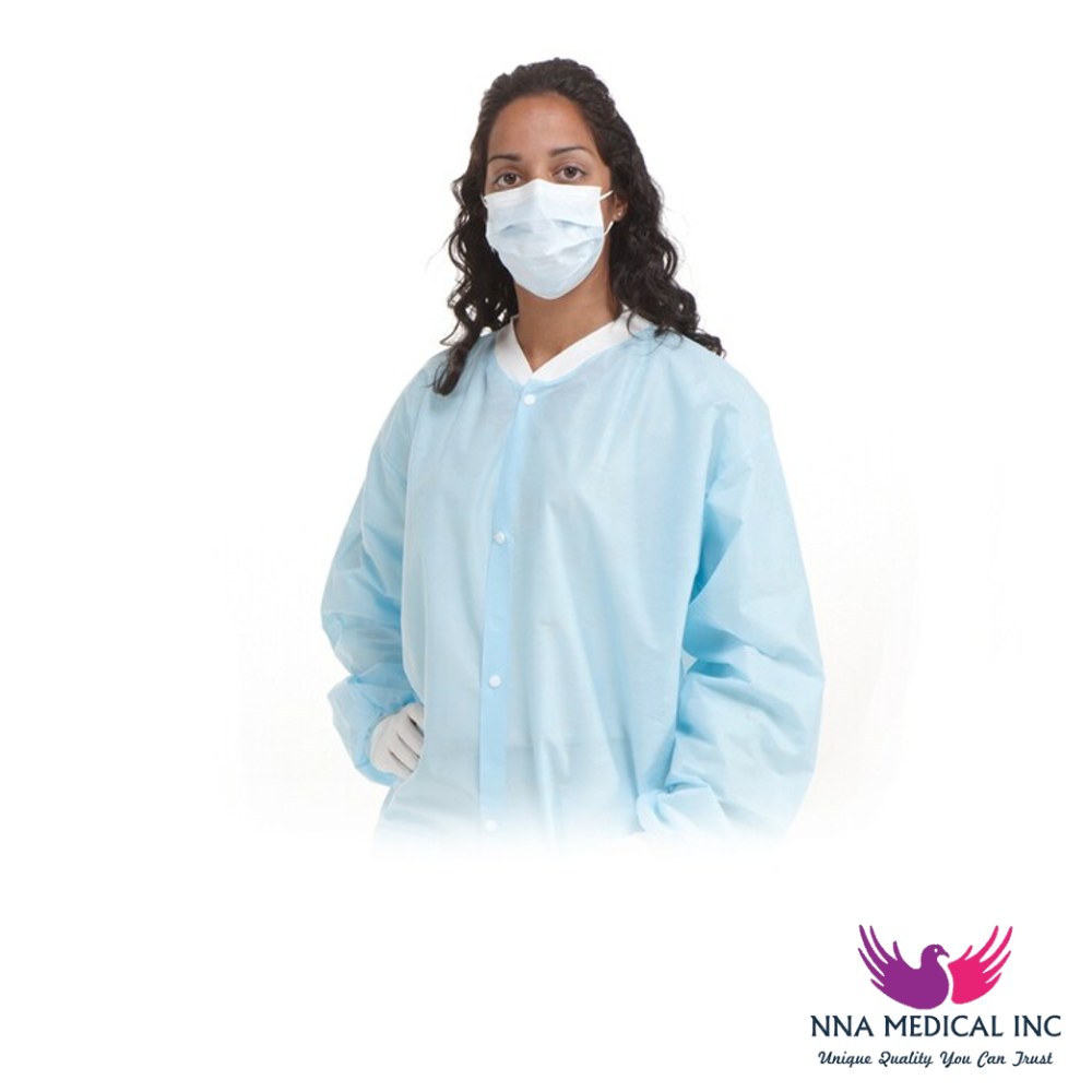 SafeBasics Lab Gowns, Sky Blue