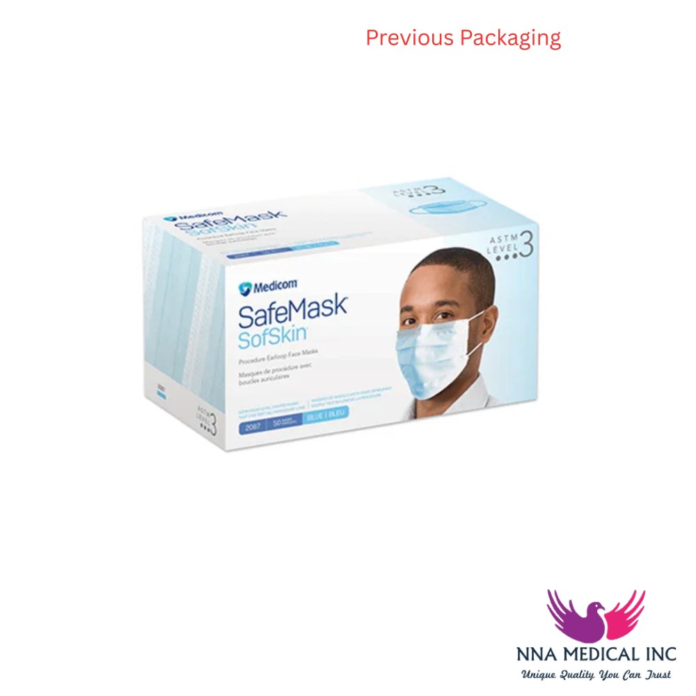 SafeMask SofSkin Procedure Earloop Masks, L3
