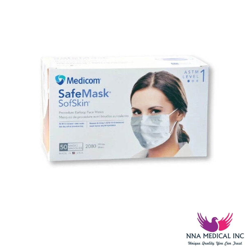 SafeMask SofSkin Procedure Earloop Masks, L1 – Pink
