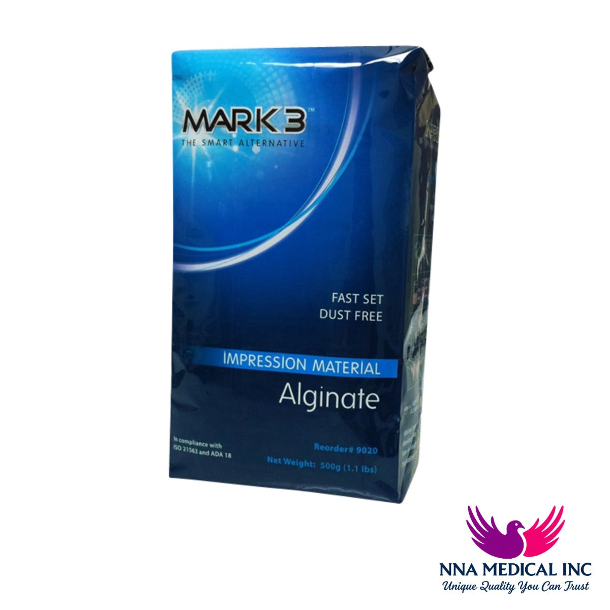 Alginate Dustless Fast Set 1.1 lb - MARK3 - NNA Medical