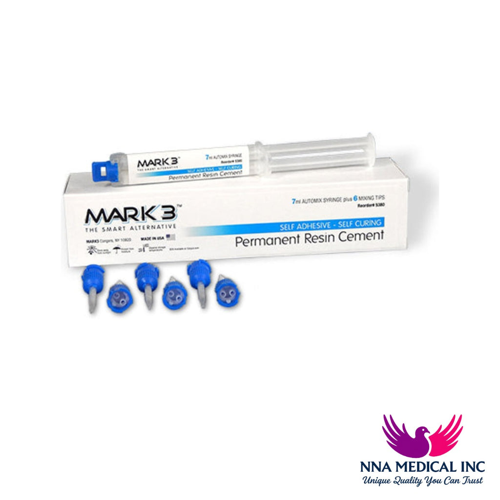 Permanent Resin Cement Self Adhesive 7ml Automix Syringe - MARK3 - NNA Medical