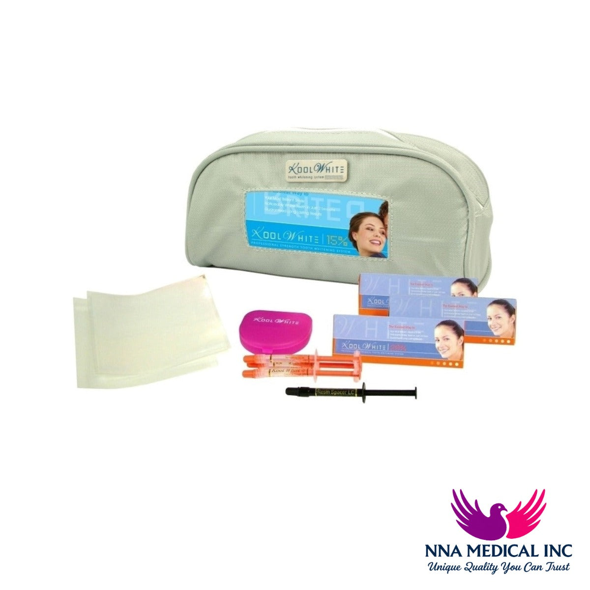 Kool White Tooth Whitening Refill Bulk Kit 150/pk 1.2ml Syringes - Pacdent - NNA Medical