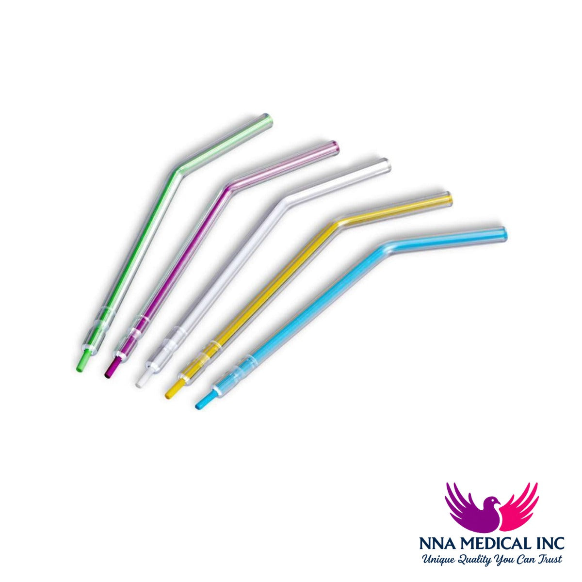 Multicolored Disposable Plastic Air Water Syringe Tips 1500/pk - MARK3 - NNA Medical