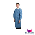 Protect Plus Disposable Lab Coats Knee Length Ceil Blue 10/pk - MARK3 - NNA Medical