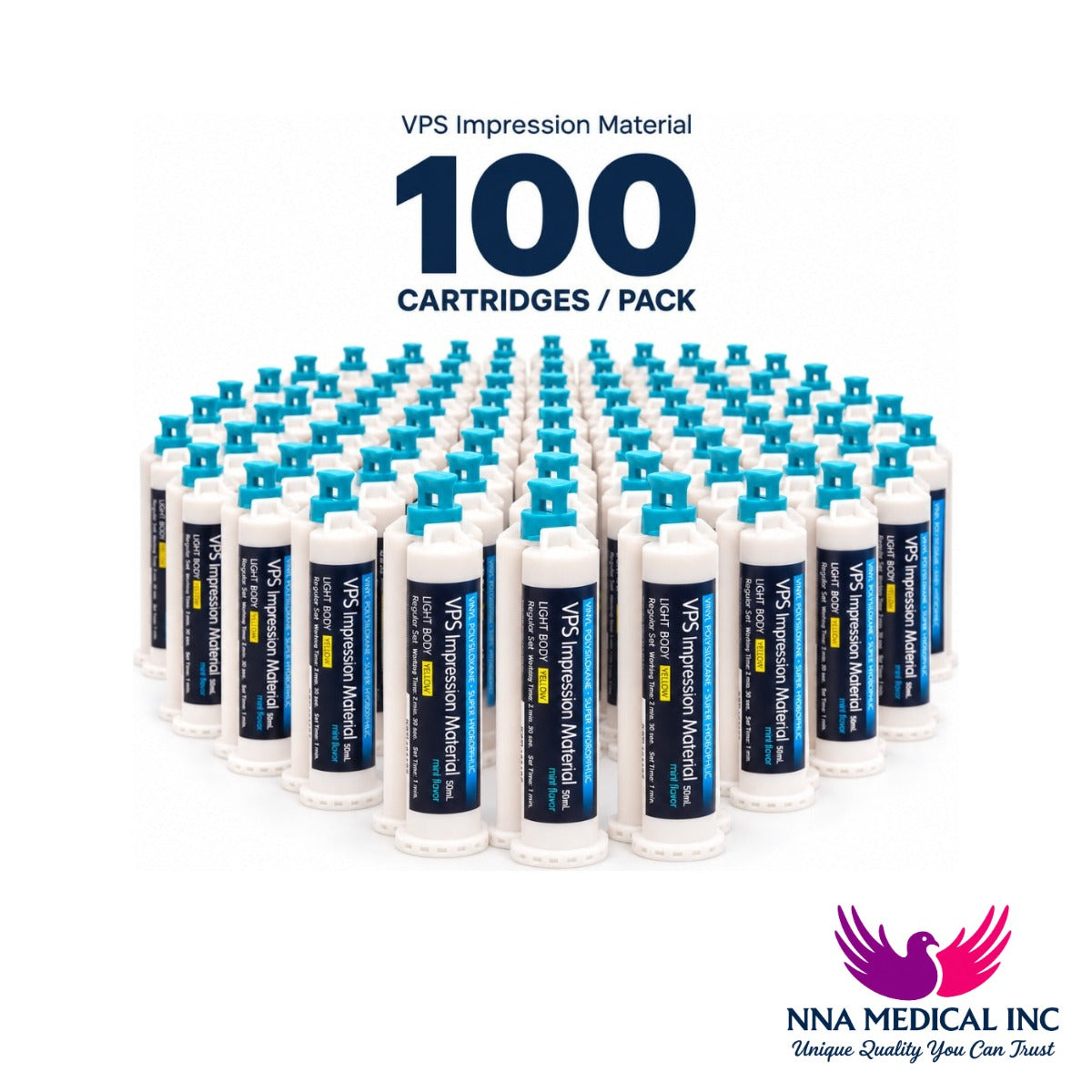 VPS Impression Material Bulk 100/pk - MARK3 - NNA Medical
